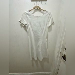 Banana Republic white dress with back zipper